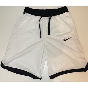 Nike Men's Dry Fit Elite Shorts White/Black